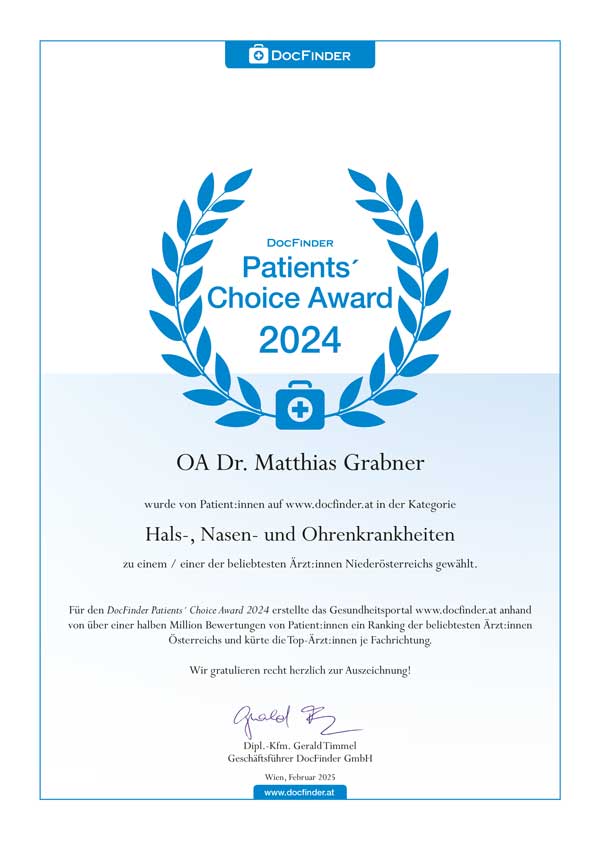 Urkunde von DocFinder DocFinder Urkunde für 2024