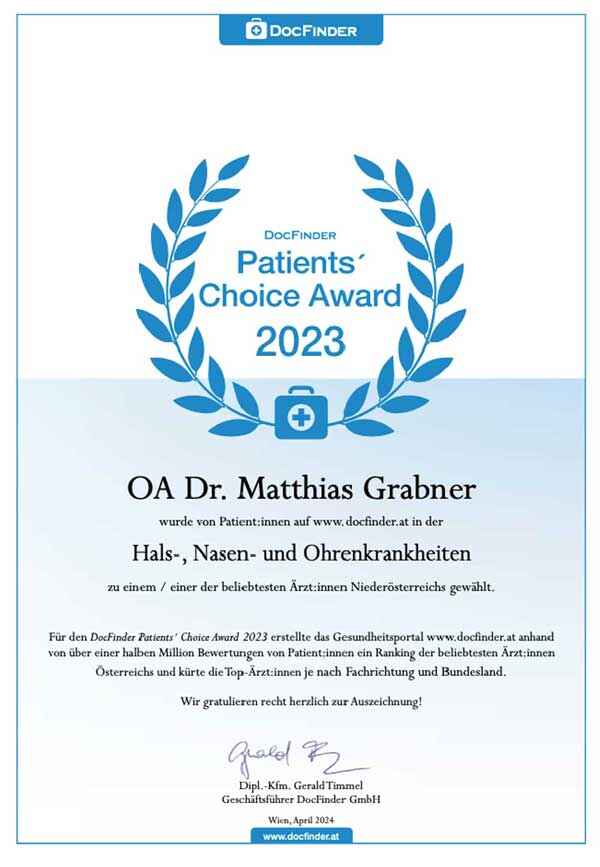 Patients´ Choice Award 2023